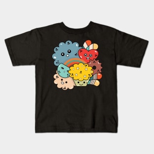 Kawai cute doodler Kids T-Shirt